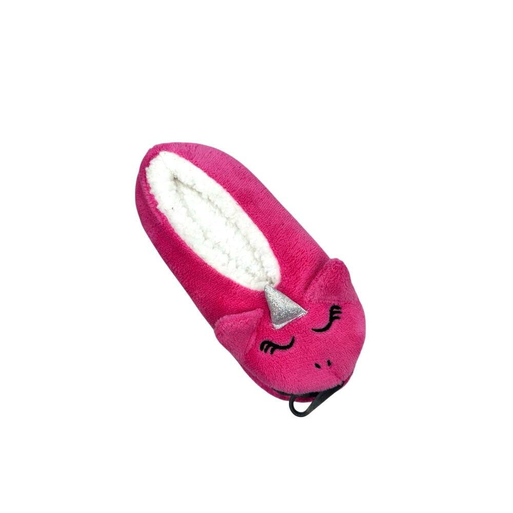 Northeast Outfitters Cozy Cabin Girls' Unicorn Slippers Size Small Hot Pink